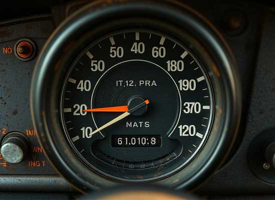 Old speedometer