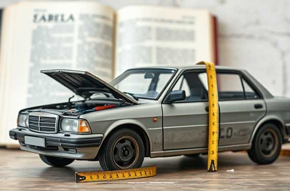 Measurements of a junk car